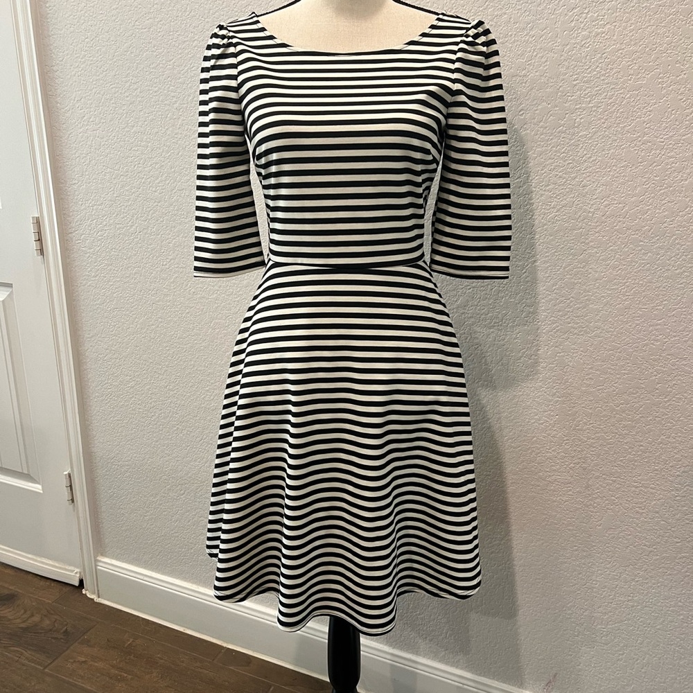 Black and white striped dress, SIZE SMALL, NWOT
